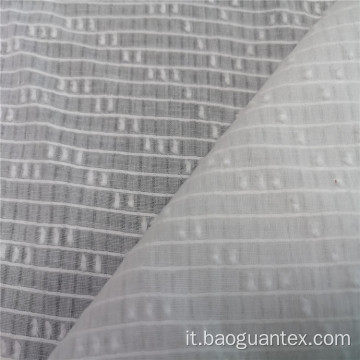 Colore bianco 100% in tessuto jacquard cotone per indumento